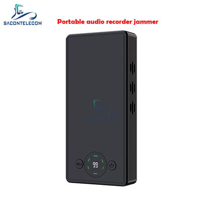 Portable Audio Recorder Jammer with 120DB Sound Pressure 300° Anti-Recording Direction and 4000mAH Battery