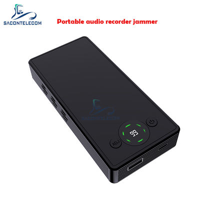 Portable Audio Recorder Jammer with 120DB Sound Pressure 300° Anti-Recording Direction and 4000mAH Battery