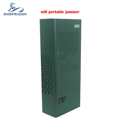 Portable WiFi Signal Jammer Blocker with 3 Channels (2.4G, 5.2G, 5.8G) and 10-15m Range