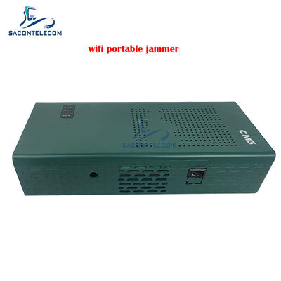 Portable WiFi Signal Jammer Blocker with 3 Channels (2.4G, 5.2G, 5.8G) and 10-15m Range