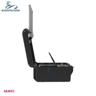 Portable suitcase UAV drone detecter DJI FPVs WiFi DIY drones detection Up to 10km Distance