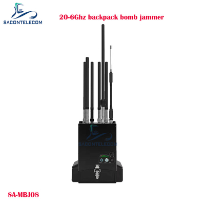 20-6Ghz Manpack drone signal jammer backpack bomb jammer blocker 100w power