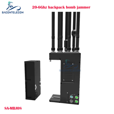 20-6Ghz Manpack drone signal jammer backpack bomb jammer blocker 100w power