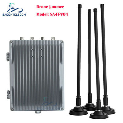 200W 4 Channels Vehicle Mounted Drone Signal Jammer FPV Drone Jammer with Customizable Frequencies