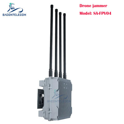 200W 4 Channels Vehicle Mounted Drone Signal Jammer FPV Drone Jammer with Customizable Frequencies
