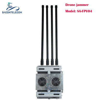 200W 4 Channels Vehicle Mounted Drone Signal Jammer FPV Drone Jammer with Customizable Frequencies