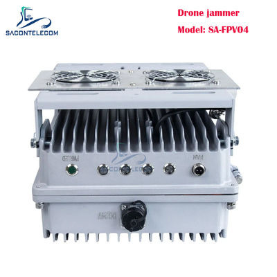 200W 4 Channels Vehicle Mounted Drone Signal Jammer FPV Drone Jammer with Customizable Frequencies