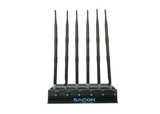 50m Range High Frequency Wireless Cell Phone Jammer with Car Charger for Mobile Signal Blocking