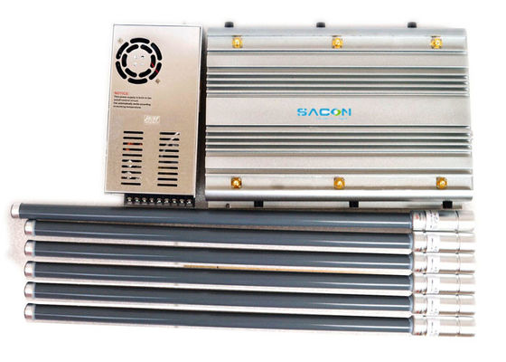 90W High Power Signal Jammer with 6 Omni Glass Fiber Antennas and 100m Jamming Range