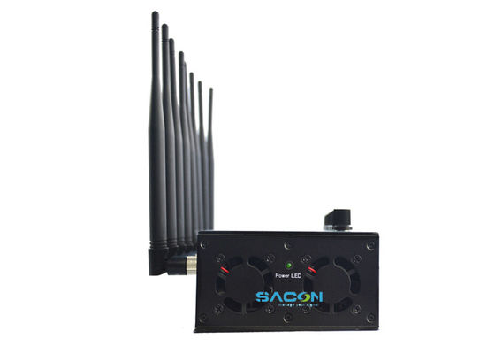 8 Antennas 20W Adjustable Output Signal Jammer Cell Phone Blocker for 3G 4G WiFi GPS