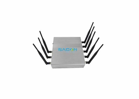 18W Output Power 8 Channels Signal Jammer with 40m Jamming Range for Mobile Phone Blocker and WiFi GPS Jammer