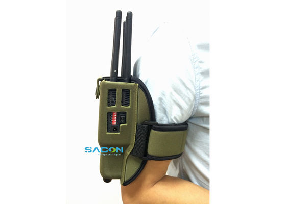 5.5W High Power Portable Signal Jammer with 8 Omni Antennas and 20M Jamming Range