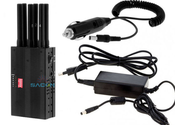 Light Weight Handheld Signal Jammer with 3W Output Power and 7.4V/4700mAh Battery for Portable Use
