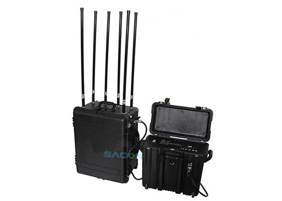 6 Bands  Bomb Manpack Jammer 460w High Power With 5% ~ 90% Humidity