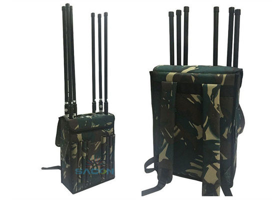 120W 8 Channels Manpack Jammer with 120m Range for VIP Protection and Bomb Disposal