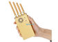 20m Range 4 Antennas 3G 4G Signal Jammer With Leather Case Car Charger