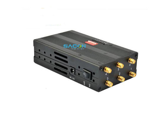 DC12V Portable Signal Jammer with 6 Omni Antennas and 20m Jamming Range for Temples and Churches
