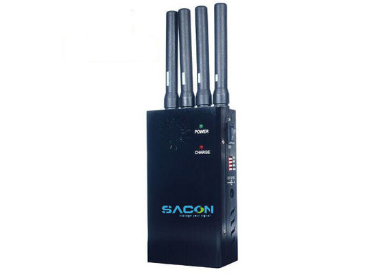 2W Output Power Portable Signal Jammer with 10m Jamming Range and Lightweight 750g Design
