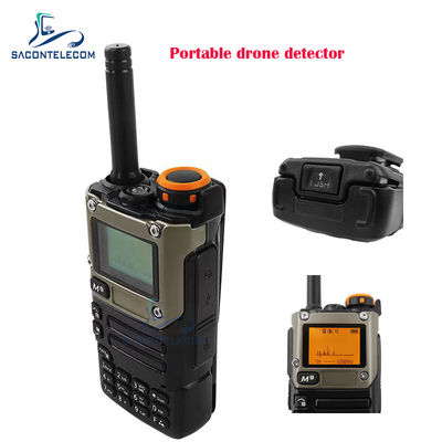 Portable Handheld Drone Detector with 600-800m Detection Range 700MHz-6GHz Frequency Band and 360 Degree Working Angle