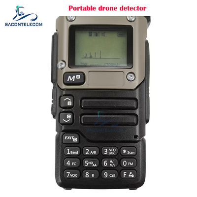 Portable Handheld Drone Detector with 600-800m Detection Range 700MHz-6GHz Frequency Band and 360 Degree Working Angle