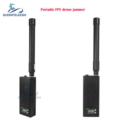Portable Handheld FPV Drone Jammer with 1.5km Range and 50W High Power for UAV Anti Drone Signal Jamming