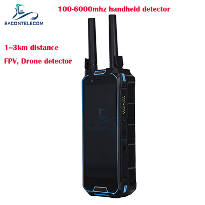 H2L 1.5Km Range Handheld Drone Locator 100-6Ghz Portable FPV Drone Detector