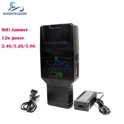 2.4G 5.2G 5.8G Handheld Mobile Phone Signal Jammer Up To 50m