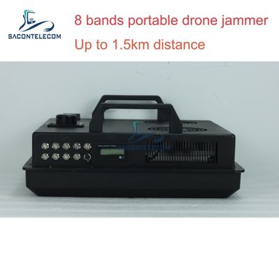 Portable Anti Drone Jammer with 7kg Lightweight Design, Replaceable Internal Battery, and Directional Interference for UAV Signal Blocking