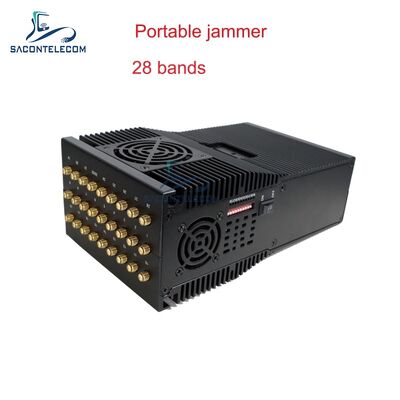 28 Channels 28W Portable Signal Jammer with 27 Antennas for Full Bands Wireless Signal Blocking