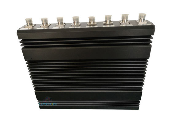 160W High Power 8 Channels Mobile Phone Signal Jammer with 80m Jamming Range for 2G 3G 4G WiFi GPS Signals