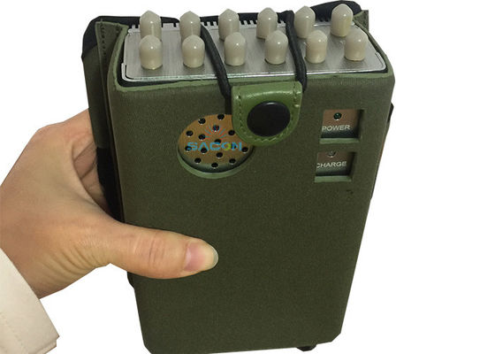 Portable Signal Jammer with 12 Channels 10000mAh Battery and 2-20m Shielding Radius for GPS WiFi and 4G