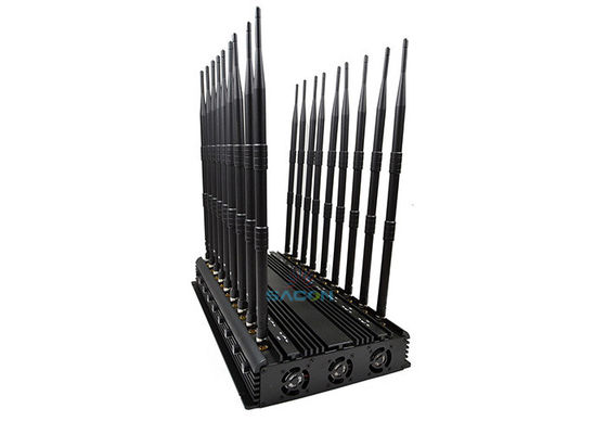 18 Channels Mobile Phone Signal Jammer 42W High Power Blocks All GPS Signals