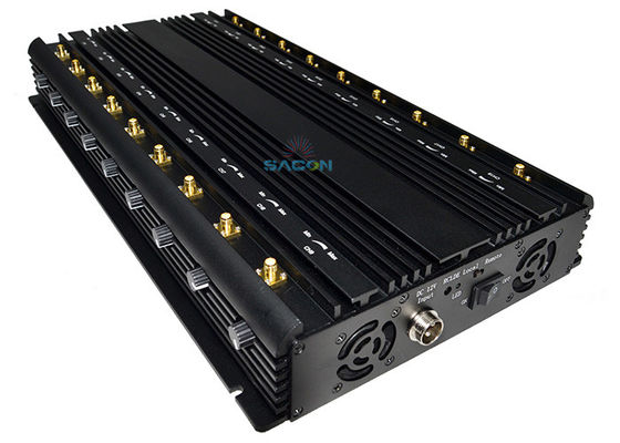18 Antennas 42W High Power Cell Phone Signal Jammer with 40m Jamming Radius