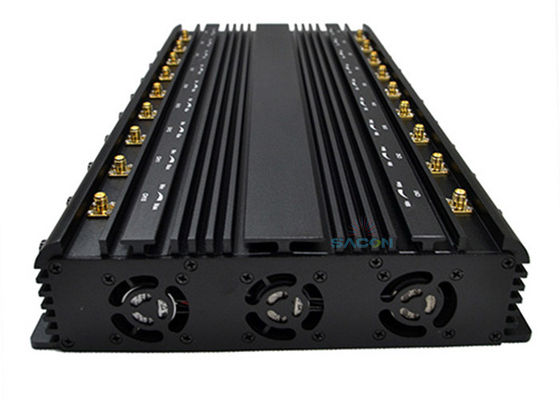 42W High Power Cell Phone Jammer with 18 Channels to Block 2G 3G 4G 5G and 2.4G Signals