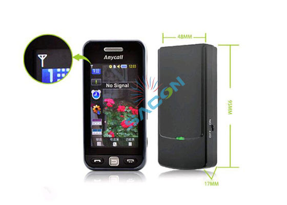 Mini Hidden Signal Jammer with 0.5W Output Power 10m Jamming Range and Built-in Battery