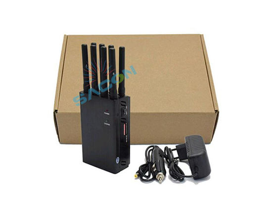8 Bands Portable Mobile Phone Jammer with 20m Range and Adjustable Bands for GPS WiFi Blocking