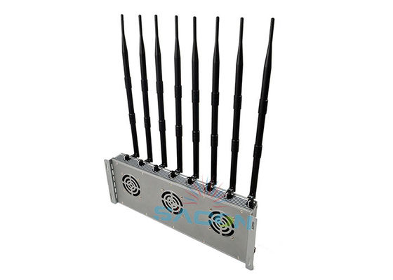 40W High Power 5G Signal Jammer with 8 Antennas and 80 Meters Range for Secure Areas