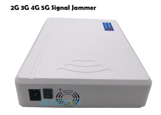 8 Channels 20W Output Power Mobile Signal Jammer with Built-in Antennas for 2G 3G 4G 5G WiFi GPS Blocking