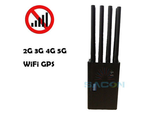 8 Antennas 20m Range 4W Output Power Signal Jammer Mobile Phone Blocker WiFi Jammer