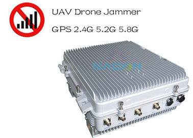 Waterproof IP64 High Power 385w Drone Signal Jammer 1.5km Long Distance GPS 2.4G 5.8G