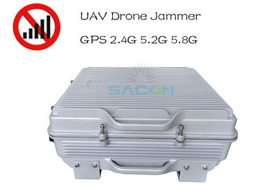 Waterproof IP64 High Power 385w Drone Signal Jammer 1.5km Long Distance GPS 2.4G 5.8G