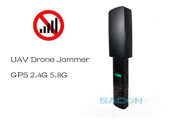20W Portable UAV Signal Jammer with 500m Range and LED Display for Drone Jamming