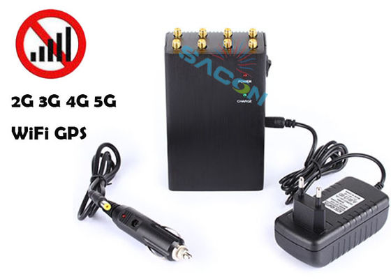 8 Channels High Power 2W Portable Signal Jammer Handheld Anti Tracking for 3G 4G GPS WiFi