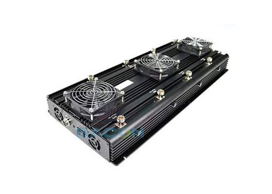 120W Powerful UAV Drone Signal Jammer with 6 Omni Glass Antennas and 300-600m Jamming Range