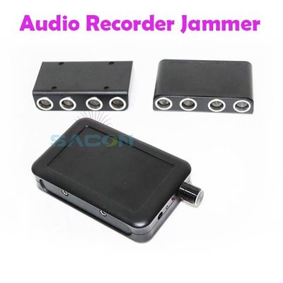 Plastic 85dB Acoustic Interference Audio Recorder Signal Jammer with 2m Shielding Distance