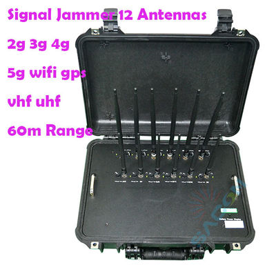 56W 12 Antennas 868MHz 5G Signal Jammer Blocker for Multi-Frequency Blocking