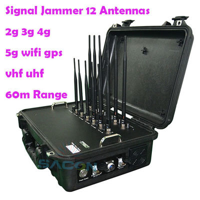 56W 12 Antennas 868MHz 5G Signal Jammer Blocker for Multi-Frequency Blocking