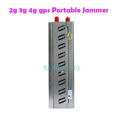 8000mAH Battery 15m Range Portable Cell Phone Signal Jammer with 8 Antennas for Enhanced Shielding