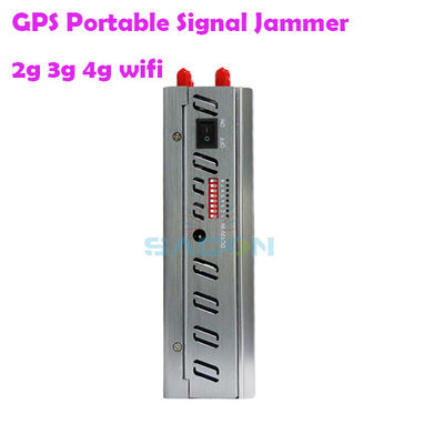 8000mAH Battery 8 Antennas Handheld GPS Signal Jammer for 2G 3G 4G Signal Blocking