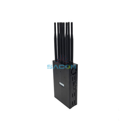 Portable Signal Jammer with 8000mAh Battery 9.5W Output Power for Multi-Band 3G GPS WiFi Blocking